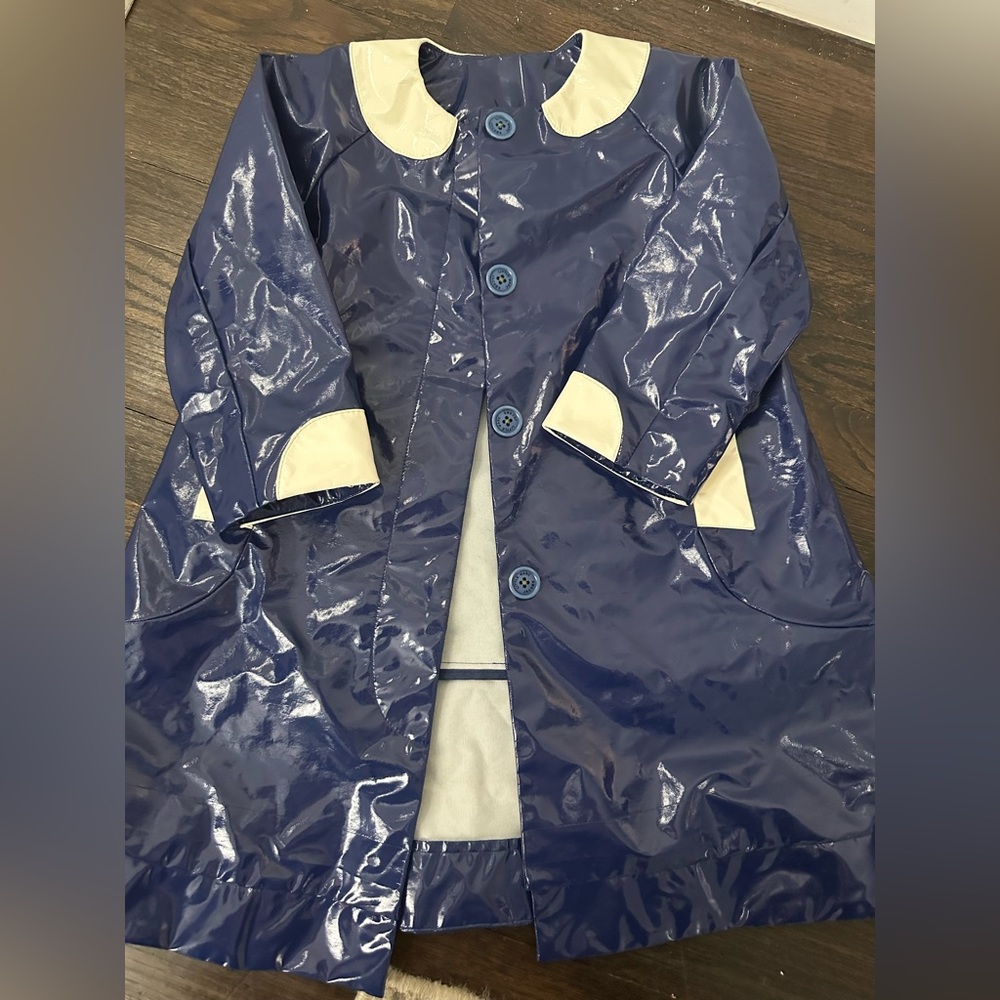 Little Marc Jacobs Glossy Navy and White Jacket